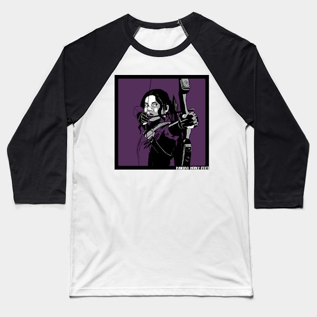 Kate Bishop Baseball T-Shirt by Rama.Rabbit